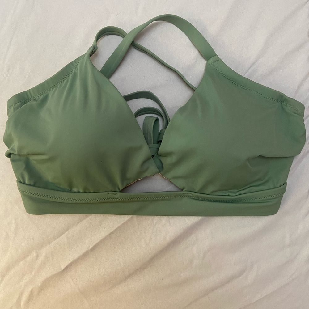 Green bikini top